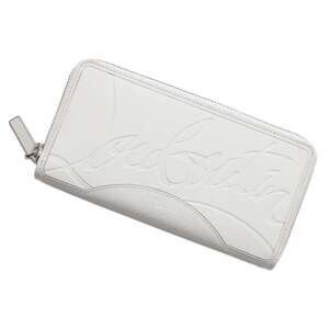 Christian Louboutin Panettone Long Wallet Round Zipper White